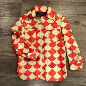 60s or 70s retro leather jacket